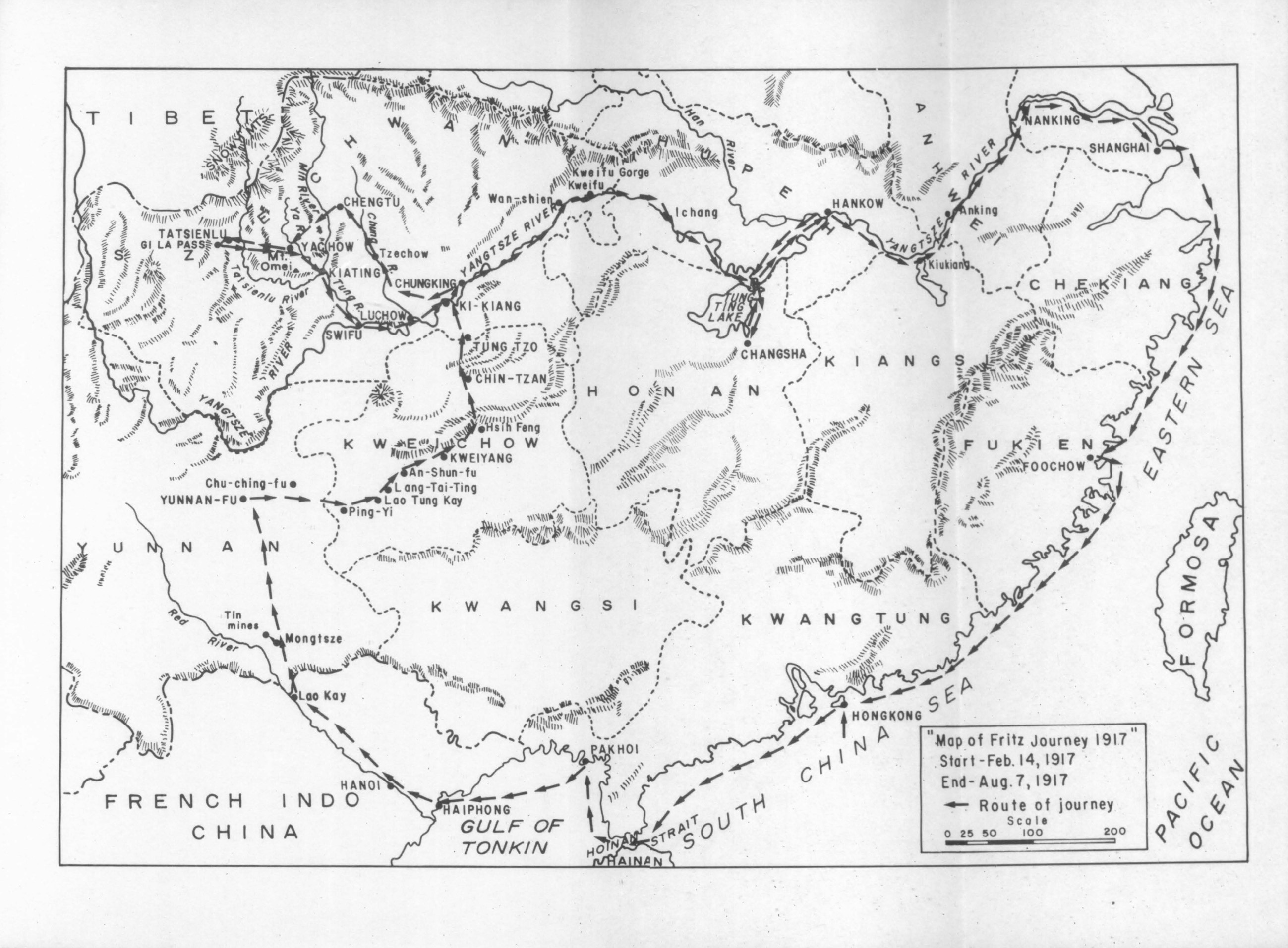 China Journey of Chester Fritz 1917